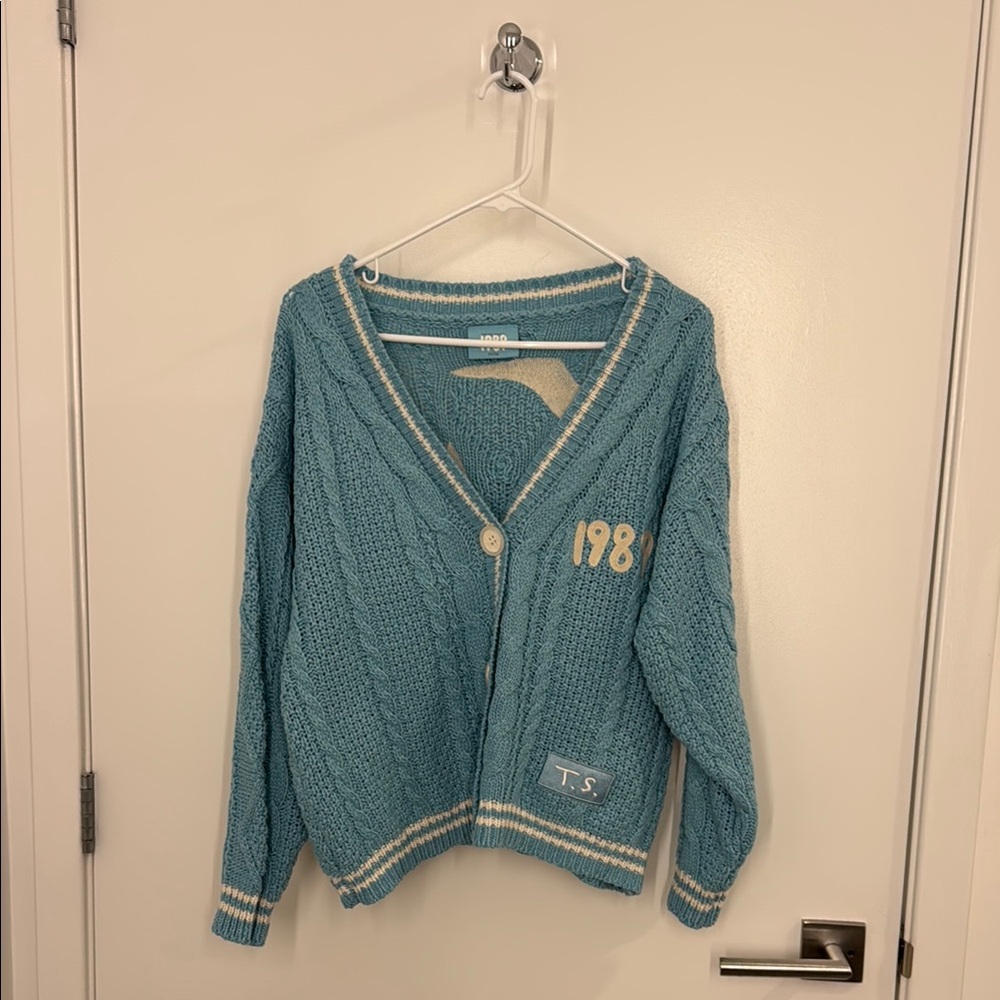 Taylor Swift 1989 Blue Cable Knit Cardigan (Taylor’s Version)